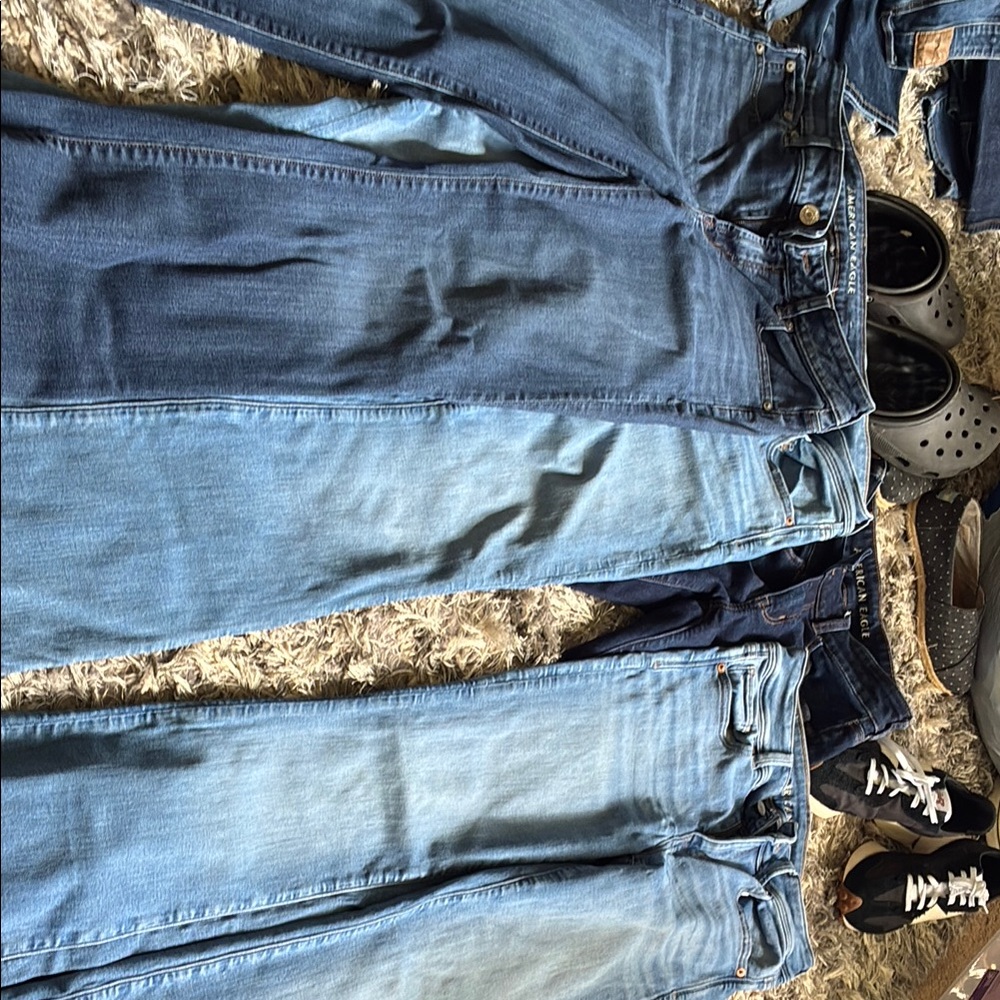 American Eagle Outfitters Blue Boyfriend Jeans set of 4